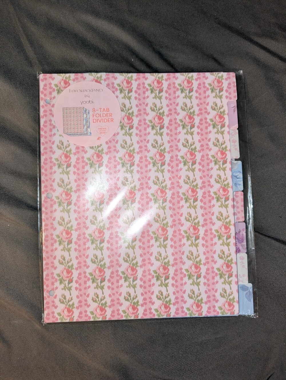 ๐ Love Shack Fancy x Target -Yoobi Notebook, Dividers & Blue Bow pen - Picture 3 of 3